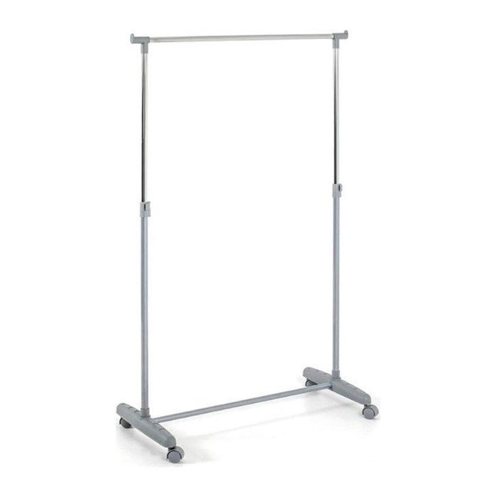 HAKU Möbel Rollgarderobe 18760 grau Metall 81,0 x 96,0-160,0 cm, 1 St.