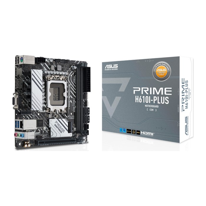 ASUS PRIME H610I-PLUS-CSM (AMD,1700,DDR5,mATX)