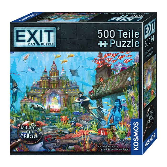 KOSMOS EXIT-Puzzle EXIT - Das Puzzle: Der Schlüssel von Atlantis Puzzle, 500 Teile