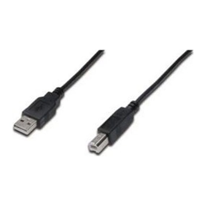 DIGITUS USB 2.0 Anschlusskabel Typ A -B St/St 1.0m, sw