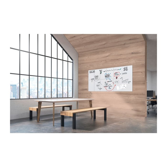 SIGEL Glas-Magnettafel Artverum 240,0 x 120,0 cm super-weiß