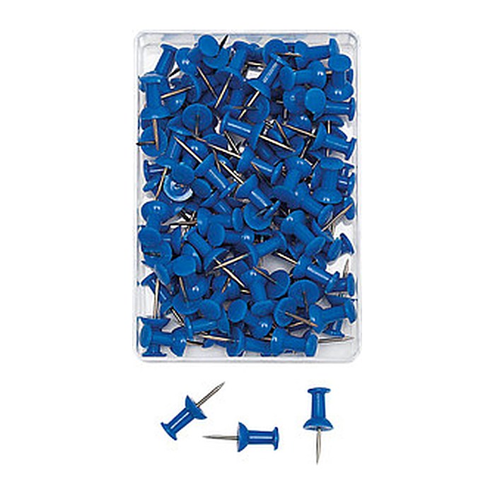WEDO Pinnnadeln Diabolo blau, 100 St.