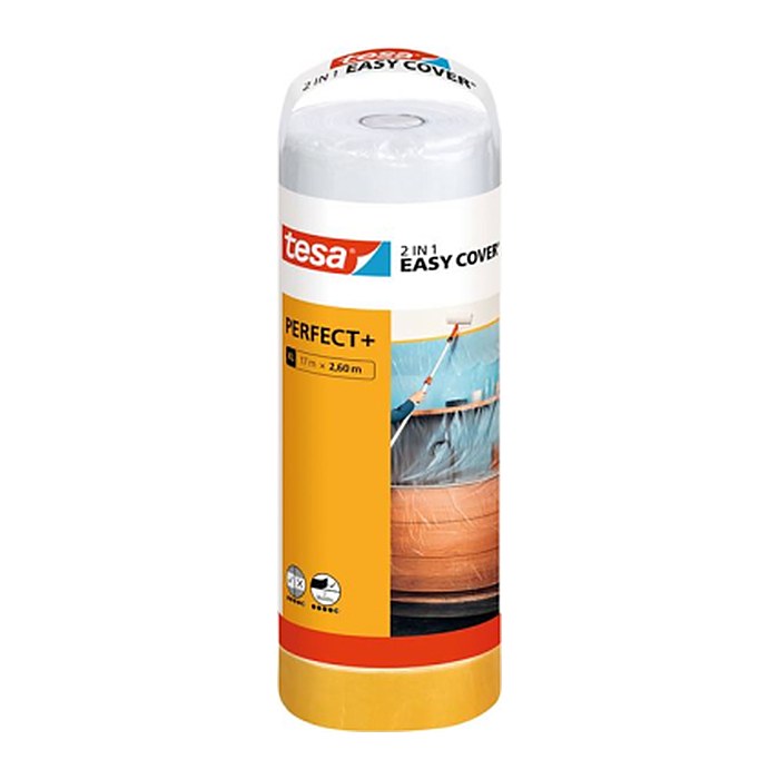 tesa EASY COVER® PERFECT+ XL Abdeckfolie transparent 260,0 cm x 17,0 m 1 Rolle