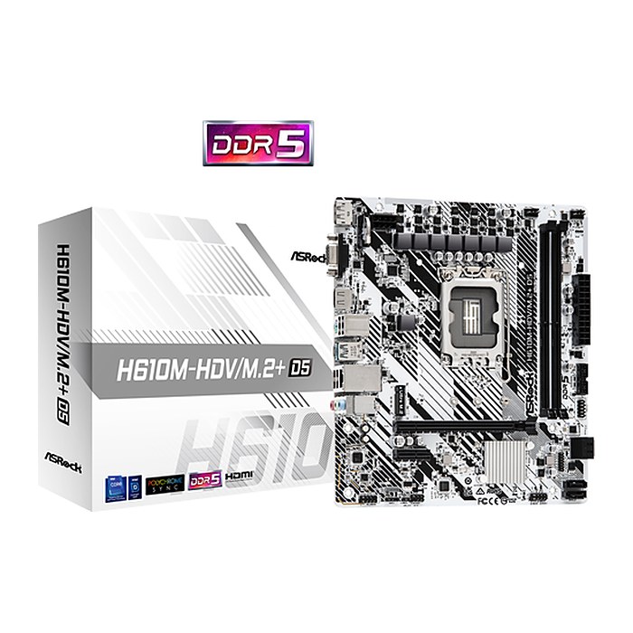 ASRock H610M-HDV/M.2+ D5 1700 mATX HDMI/DP/D-Sub DDR5 retail
