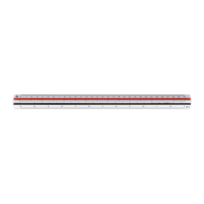 M + R Dreikantmaßstab 30,0 cm, weiß