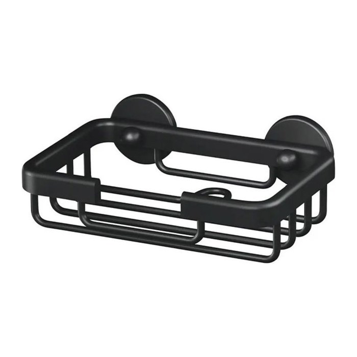 tesa Seifenschale Wandmontage ALUXX schwarz, 1 St.