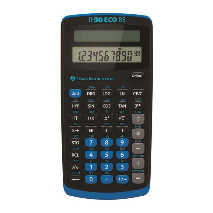 TEXAS INSTRUMENTS TI-30 ECO RS Wissenschaftlicher Taschenrechner schwarz/blau