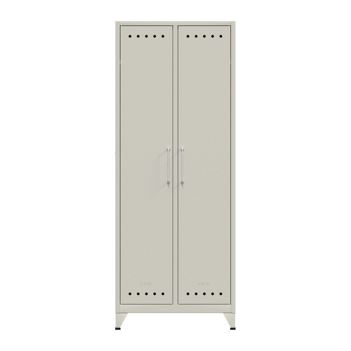 BISLEY Stahlschrank Fern Maxi FERMAX696 verkehrsweiß 1 Fachboden 70,0 x 51,0 x 180,0 cm, aufgebaut, 1 St.