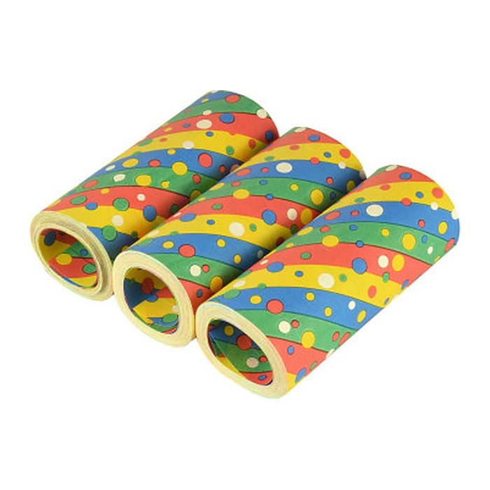 PAPSTAR Luftschlangen Confetti bunt 3 St.