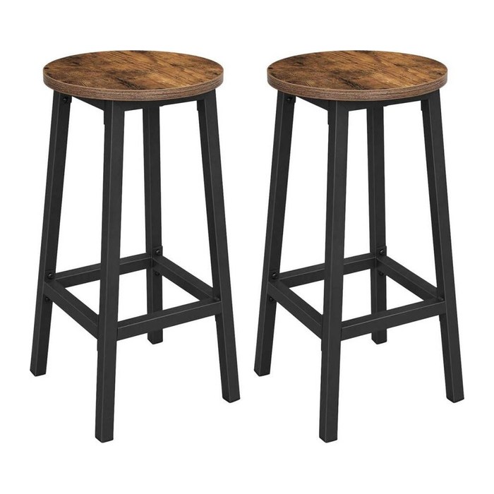 VASAGLE Barhocker LBC32X braun, 2 St.