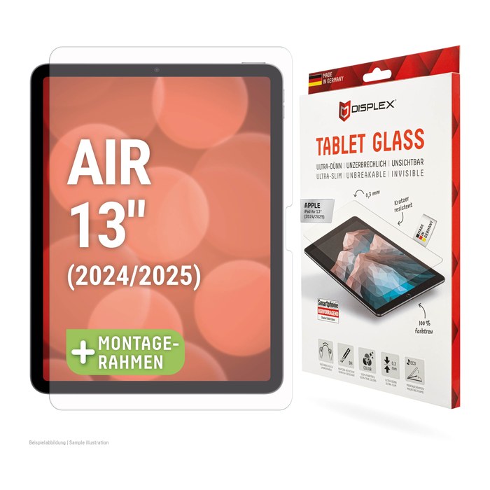 DISPLEX® Tablet Glass Display-Schutzglas für Apple iPad Air 13” (2024), iPad Air 13” (2025)