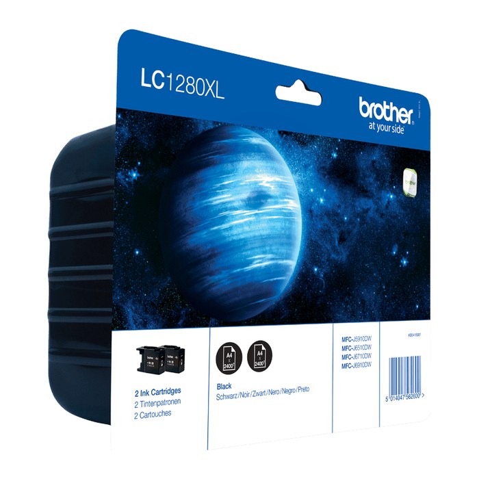 brother LC-1280XLBK schwarz Druckerpatronen, 2er-Set