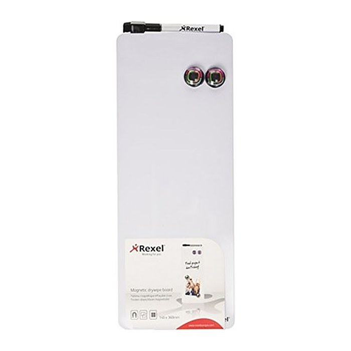 nobo Glas-Magnettafel Mini 14,0 x 36,5 cm weiß
