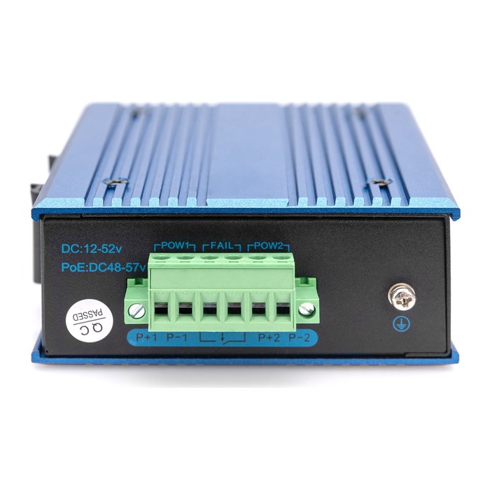 DIGITUS Switch Ind. 4-Port 10/100 blau