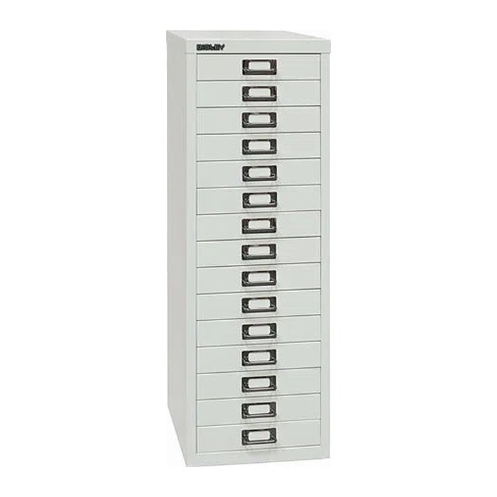 BISLEY MultiDrawer™ L3915 Schubladenschrank lichtgrau 15 Schubladen 27,8 x 38,0 x 85,7 cm, 1 St.