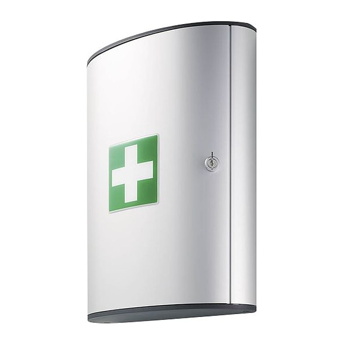 DURABLE Medizinschrank First AID BOX L DIN 13157 silber