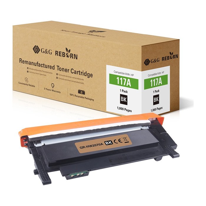 G&G Reborn-Toner kompatibel mit HP 117A / W2070A