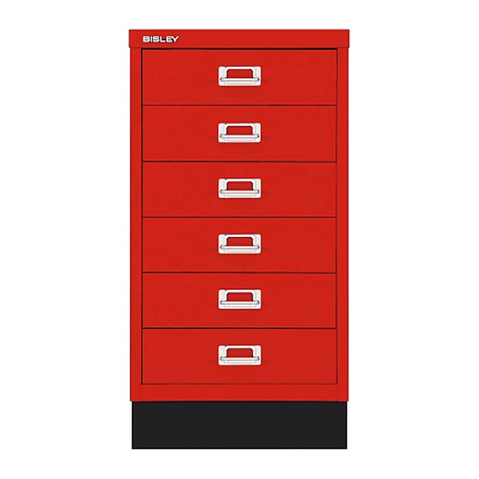 BISLEY MultiDrawer™ L29A36S Schubladenschrank kardinalrot 6 Schubladen 34,9 x 43,2 x 67,0 cm, 1 St.