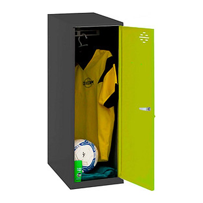Simonrack Spind SIMONLOCKER DISM SINGLE anthrazit, grün 8425437118951, 1 Schließfach 40,0 x 50,0 x 91,5 cm