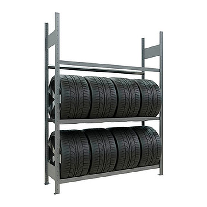 SCHULTE Reifenregal 13912 silber 150,0 x 40,0 x 200,0 cm