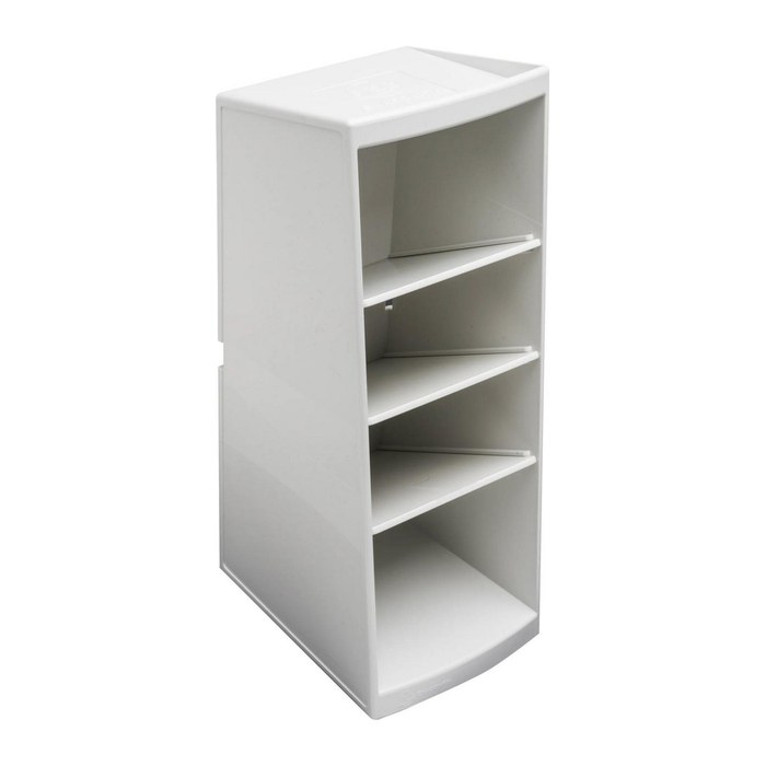 Exacompta Schreibtisch-Organizer Multitower weiß Polystyrol 4 Fächer 8,3 x 11,0 x 23,0 cm
