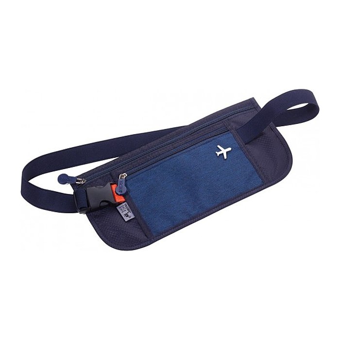 TROIKA Gürteltasche SICHERHEITSGURT blau