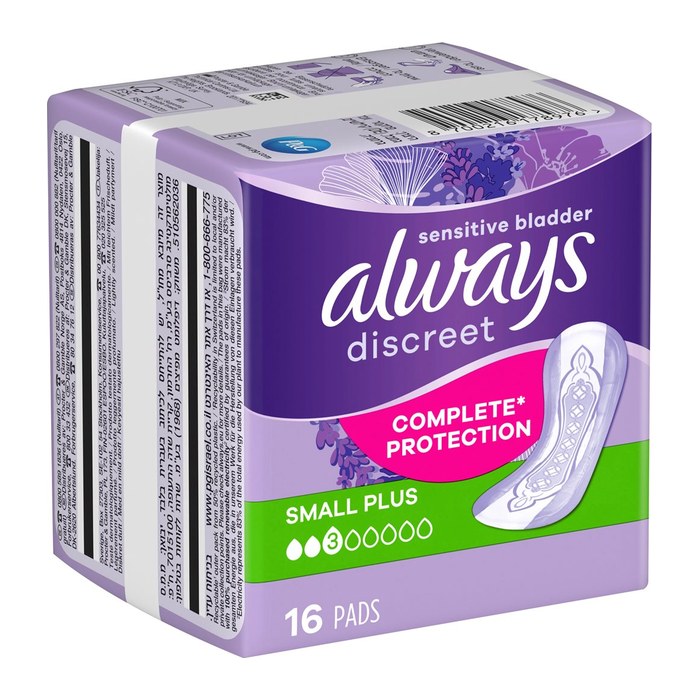 always Inkontinenzeinlagen discreet Complete Protection Small Plus, 16 St.