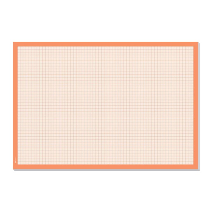 SIGEL Schreibtischunterlage Graph weiß/orange Papier 59,5 x 41,0 cm, 30 Blatt