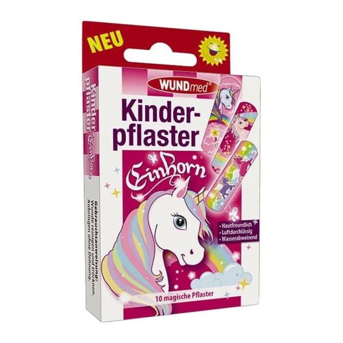 WUNDmed® Pflaster Einhorn 02-112 bunt 1,9 x 6,3 cm, 10 St.