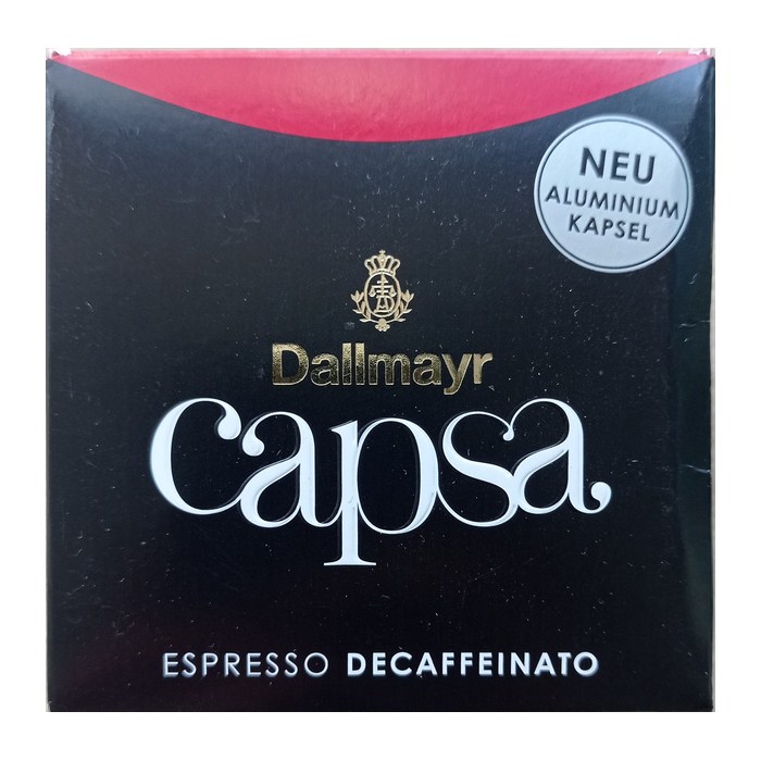 Dallmayr Capsa Espresso Decaffeinato Kaffeekapseln, Arabicabohnen kräftig, 10 St.