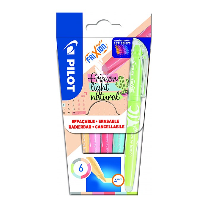 PILOT FriXion Light Natura Textmarker farbsortiert, 6 St.