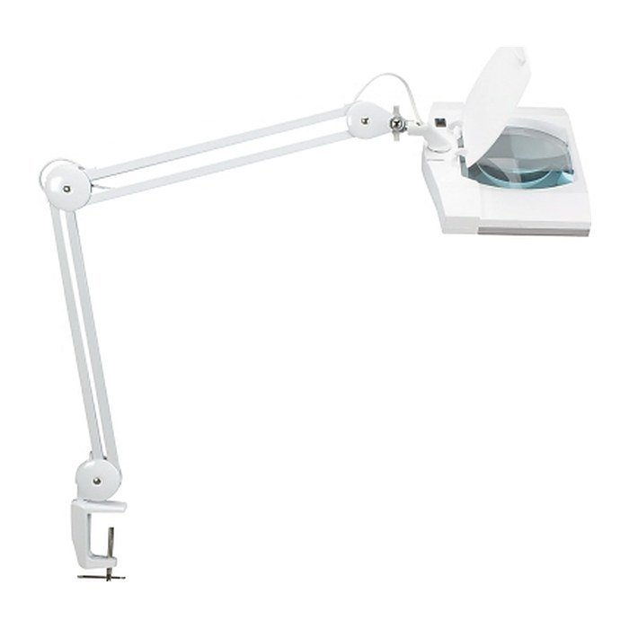 MAUL MAULvitrum LED Lupenleuchte weiß 7 W mit Tischklemme