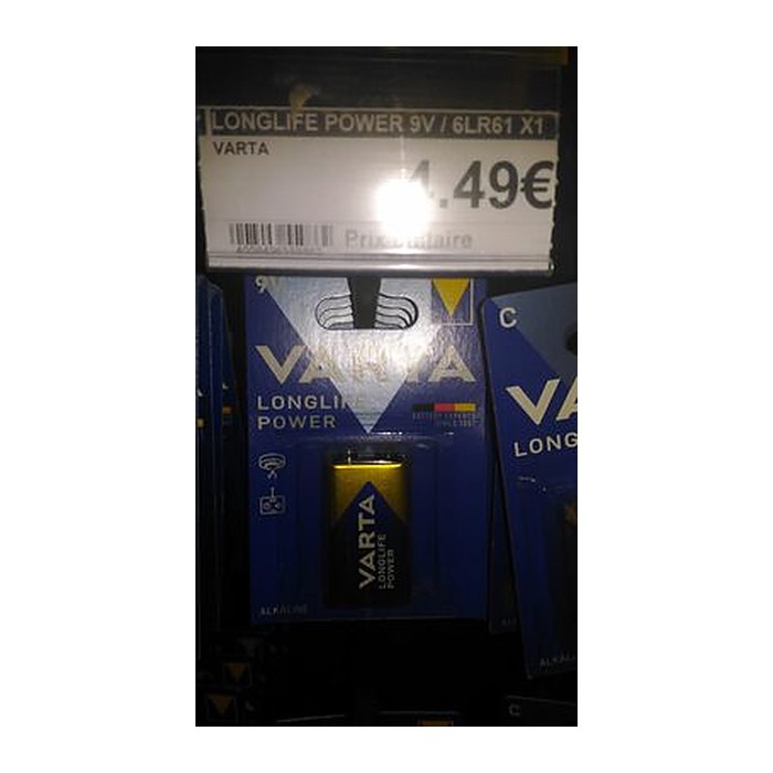 VARTA Batterie LONGLIFE Power Alkali-Mangan E-Block 9,0 V, 1 St.