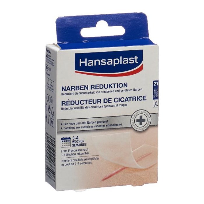 Hansaplast Pflaster NARBEN REDUKTION 2728 transparent 38 x 68 mm, 21 St.