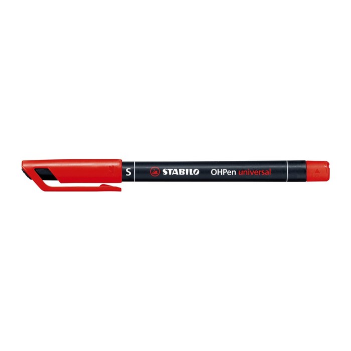 STABILO OHPen universal Folienstifte rot 0,4 mm permanent, 10 St.
