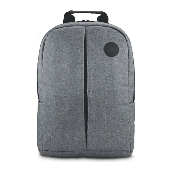hama Laptop-Rucksack Genua Polyester grau bis 39,6 cm (15,6 Zoll)