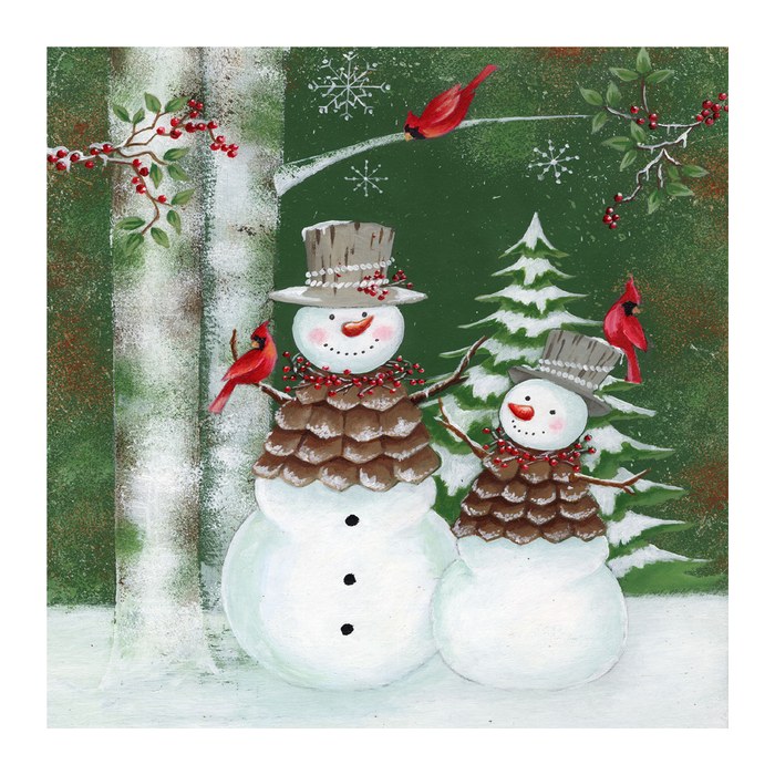 PAPSTAR Servietten Forest Snowmen 20 St.