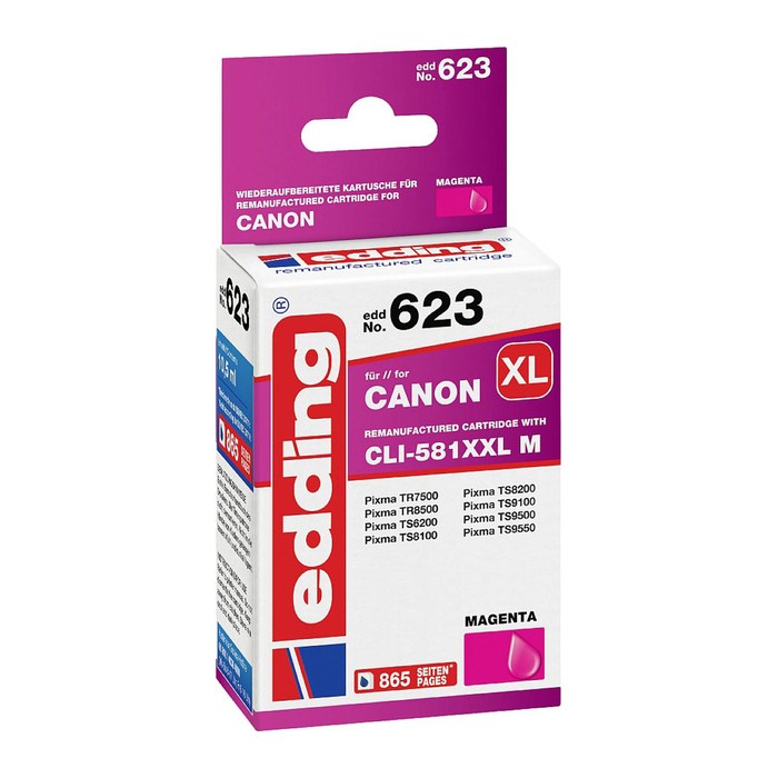 edding EDD-623 magenta Druckerpatrone kompatibel zu Canon CLI-581XXL M
