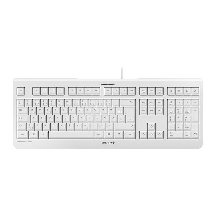 CHERRY KC 1000 Tastatur kabelgebunden grau