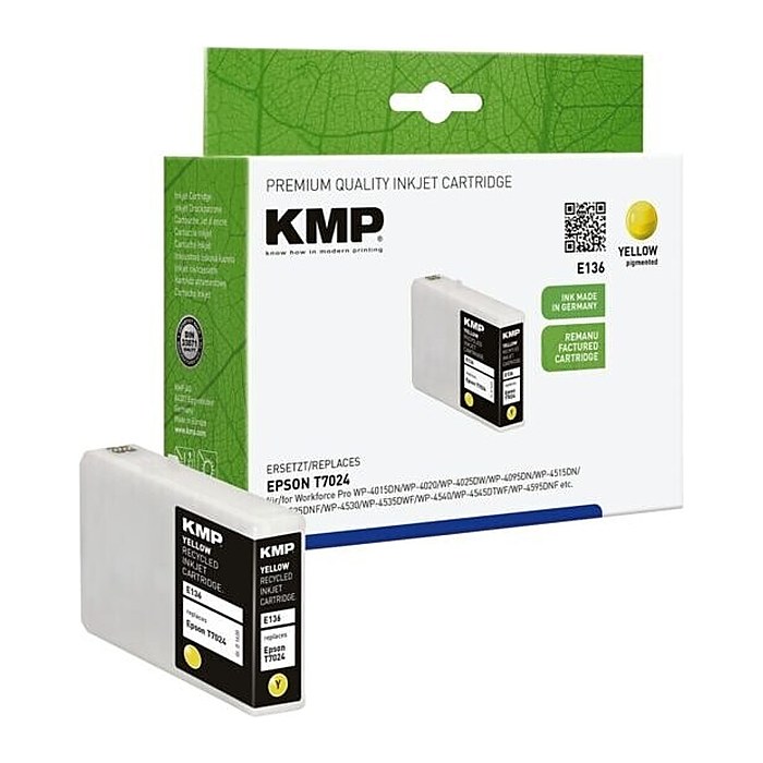 KMP E136 gelb Druckerpatrone kompatibel zu EPSON T7024XL