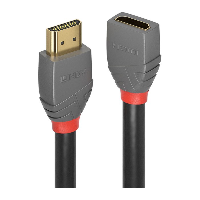 LINDY HDMI 2.0 Verlängerungskabel 2m, Anthra Line