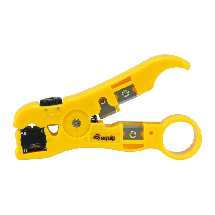 Equip Universal Abisolierwerkzeug Runde/Flache/Coaxial gelb
