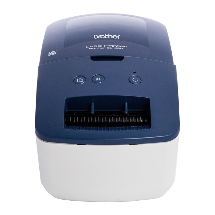 brother QL-600B Etikettendrucker weiß, blau