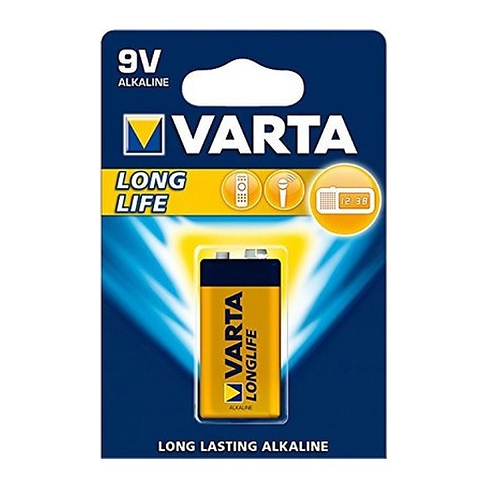 VARTA Batterie LONGLIFE Alkali-Mangan E-Block 9,0 V, 1 St.