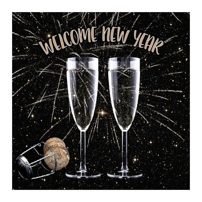 PAPSTAR Servietten Happy New Year 30 St.