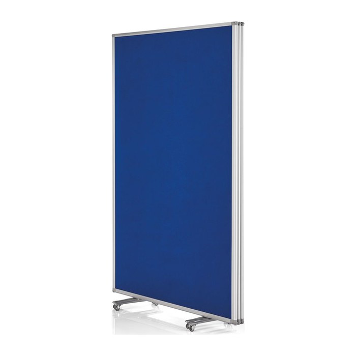 magnetoplan Trennwand 1112003, blau 361,0 x 180,0 cm mit Rollen, 1 St.