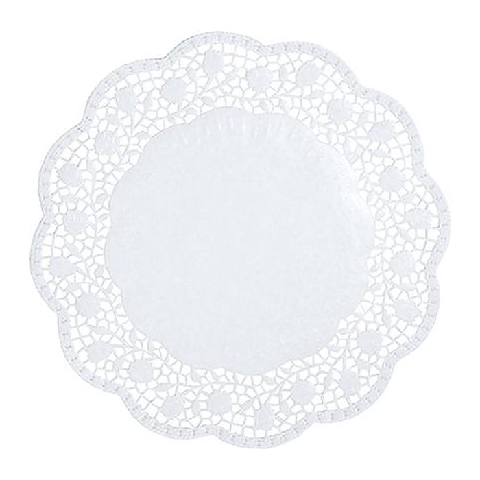 PAPSTAR Tortenspitzen rund weiß Ø 30,0 cm, 100 St.