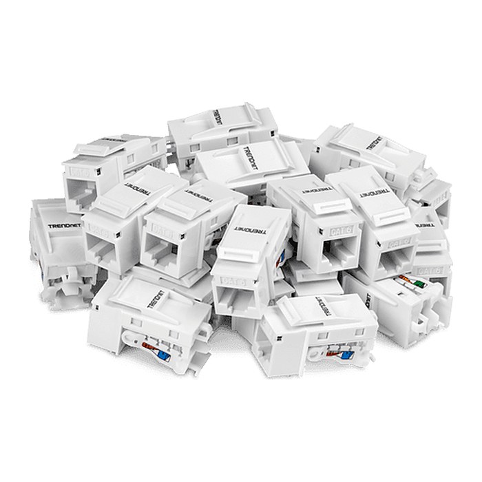 TRENDnet Keystone-Buchsen 25er-Pack Cat6 werkzeuglos 90°