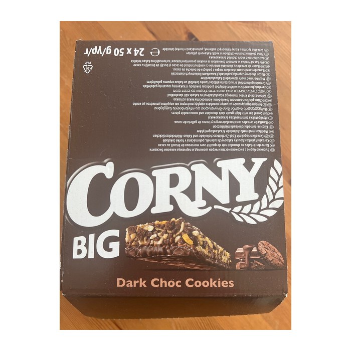 CORNY BIG dunkle Schoko-Cookies Müsliriegel 24 Riegel, 24 St.