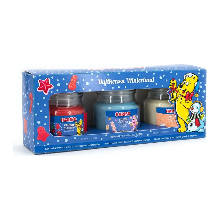 Haribo Duftkerze Winterland 3er Set